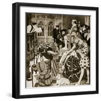 Latimer Preaching before Edward Vi, Illustration from 'Hutchinson's Story of the British Nation'-Ernest Board-Framed Giclee Print