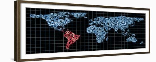 Latin America Economy-digitalista-Framed Premium Giclee Print