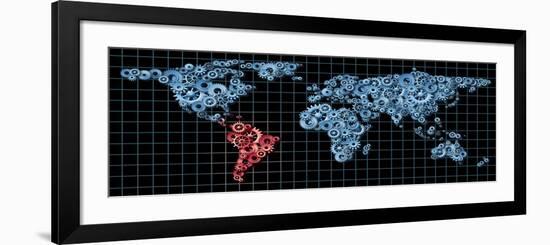 Latin America Economy-digitalista-Framed Art Print