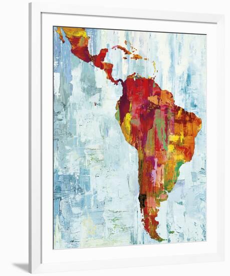 Latin America Map-Paul Duncan-Framed Giclee Print