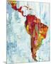 Latin America Map-Paul Duncan-Mounted Giclee Print