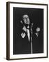 Latin Singer Domenico Modugno Performing on Stage-Ed Clark-Framed Premium Photographic Print