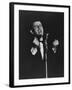 Latin Singer Domenico Modugno Performing on Stage-Ed Clark-Framed Premium Photographic Print