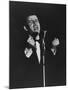 Latin Singer Domenico Modugno Performing on Stage-Ed Clark-Mounted Premium Photographic Print