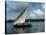 Latine Rig Fishing Boat, Kenya, East Africa, Africa-null-Stretched Canvas