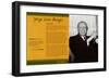 Latino Writers - Jorge Luis Borges-null-Framed Art Print