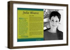 Latino Writers - Julia Alvarez-null-Framed Art Print