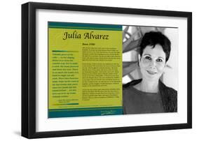 Latino Writers - Julia Alvarez-null-Framed Art Print