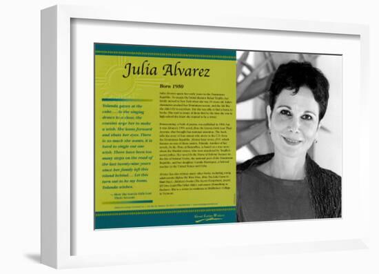 Latino Writers - Julia Alvarez-null-Framed Art Print