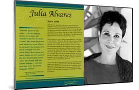 Latino Writers - Julia Alvarez-null-Mounted Art Print