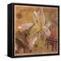 Latitude and Longitude Travel to Paris-null-Framed Stretched Canvas