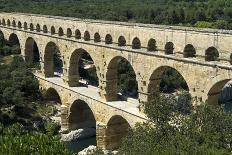 The Aqueduct, Built by the Romans in 19 BC, Carried Water to Nimes across the River Gard-LatitudeStock-Framed Photographic Print