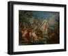 Latona Turning the Lycian Peasants into Frogs, C.1730-Johann Georg Platzer-Framed Giclee Print