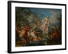 Latona Turning the Lycian Peasants into Frogs, C.1730-Johann Georg Platzer-Framed Giclee Print