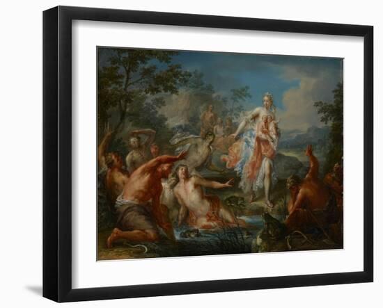 Latona Turning the Lycian Peasants into Frogs, C.1730-Johann Georg Platzer-Framed Giclee Print