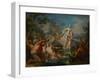 Latona Turning the Lycian Peasants into Frogs, C.1730-Johann Georg Platzer-Framed Giclee Print