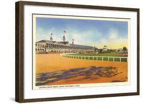 Latonia Race Track, Cincinnati, Ohio-null-Framed Art Print