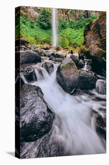 Latourell Falls Detail, Columbia River Gorge, Oregon-Vincent James-Stretched Canvas