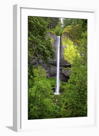 Latourell Falls, in Columbia River Gorge National Scenic Area, Oregon-Craig Tuttle-Framed Photographic Print