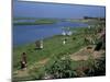 Latrines on the River Bank in Rough Land Grazed by Cows in a Slum in Dhaka, Bangladesh-Taylor Liba-Mounted Photographic Print