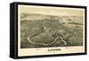 Latrobe, Pennsylvania - Panoramic Map-Lantern Press-Framed Stretched Canvas