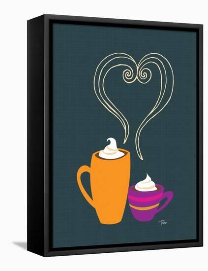 Latte Love-Teresa Woo-Framed Stretched Canvas