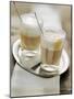 Latte Macchiato on a Tray-null-Mounted Photographic Print