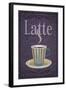 Latte Sign-Lantern Press-Framed Art Print