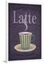 Latte Sign-Lantern Press-Framed Art Print