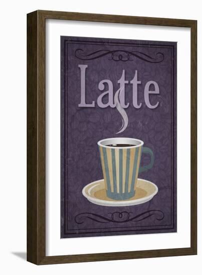 Latte Sign-Lantern Press-Framed Art Print