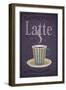 Latte Sign-Lantern Press-Framed Art Print