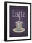 Latte Sign-Lantern Press-Framed Art Print