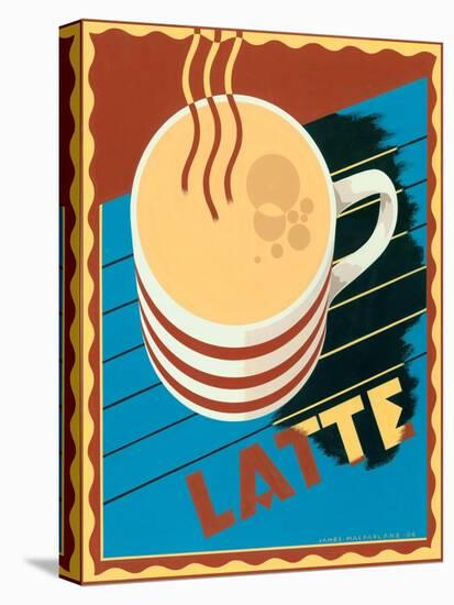 Latte-Brian James-Stretched Canvas