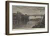 Lattice-Girder Bridge over the River Wye-null-Framed Giclee Print