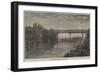 Lattice-Girder Bridge over the River Wye-null-Framed Giclee Print