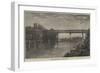 Lattice-Girder Bridge over the River Wye-null-Framed Giclee Print