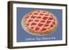 Lattice Top Cherry Pie-null-Framed Art Print