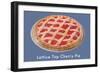 Lattice Top Cherry Pie-null-Framed Art Print