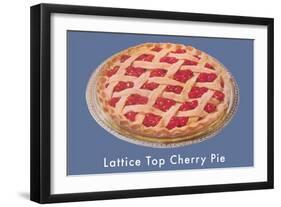 Lattice Top Cherry Pie-null-Framed Art Print