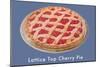 Lattice Top Cherry Pie-null-Mounted Art Print