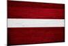 Latvia Flag Design with Wood Patterning - Flags of the World Series-Philippe Hugonnard-Mounted Art Print