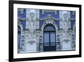 Latvia, Riga, Historic Centre, Art Nouveau Building at 4, Strelnieku Iela, Detail of Architecture-null-Framed Giclee Print