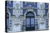 Latvia, Riga, Historic Centre, Art Nouveau Building at 4, Strelnieku Iela, Detail of Architecture-null-Stretched Canvas