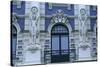 Latvia, Riga, Historic Centre, Art Nouveau Building at 4, Strelnieku Iela, Detail of Architecture-null-Stretched Canvas