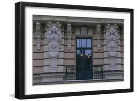 Latvia, Riga, Historic Centre, Building Exterior Detail-null-Framed Giclee Print