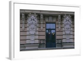 Latvia, Riga, Historic Centre, Building Exterior Detail-null-Framed Giclee Print