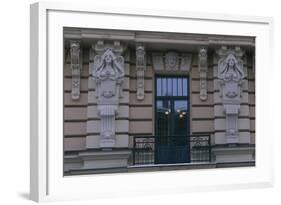 Latvia, Riga, Historic Centre, Building Exterior Detail-null-Framed Giclee Print