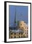 Latvia, Riga, Historic Centre, Castle, Rigas Pils, with Spire of St. James Cathedral-null-Framed Giclee Print