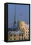 Latvia, Riga, Historic Centre, Castle, Rigas Pils, with Spire of St. James Cathedral-null-Framed Stretched Canvas