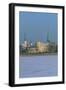 Latvia, Riga Historic Centre, Rigas Pils as Seen from Vansu Bridge with Spire of St James Cathedral-null-Framed Giclee Print